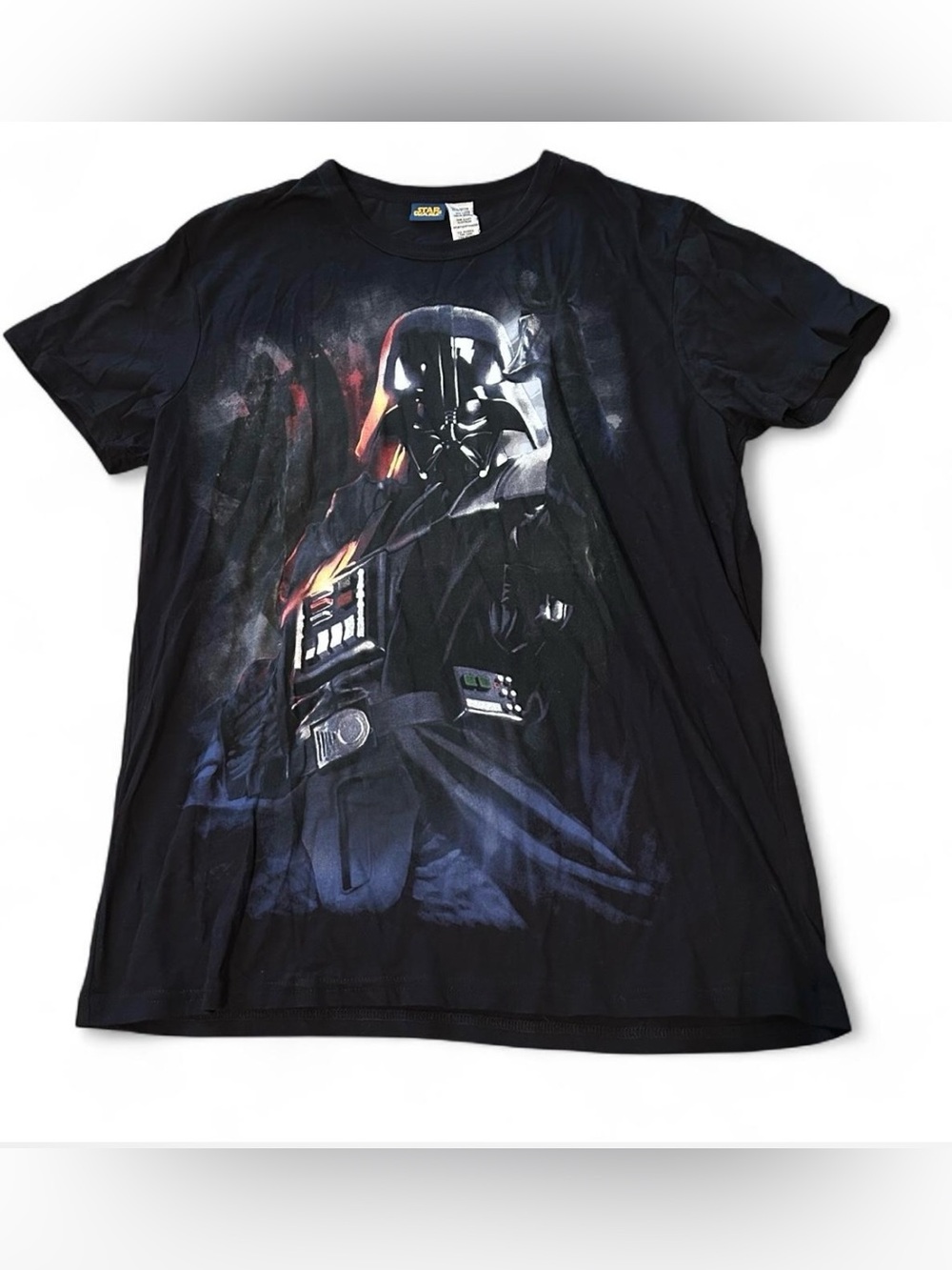 vintage star wars lucasfilm black darth vader graphic t-shirt sleepwear